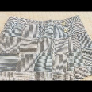 Women’s Cape‎ Madras blue/white Skort size 4